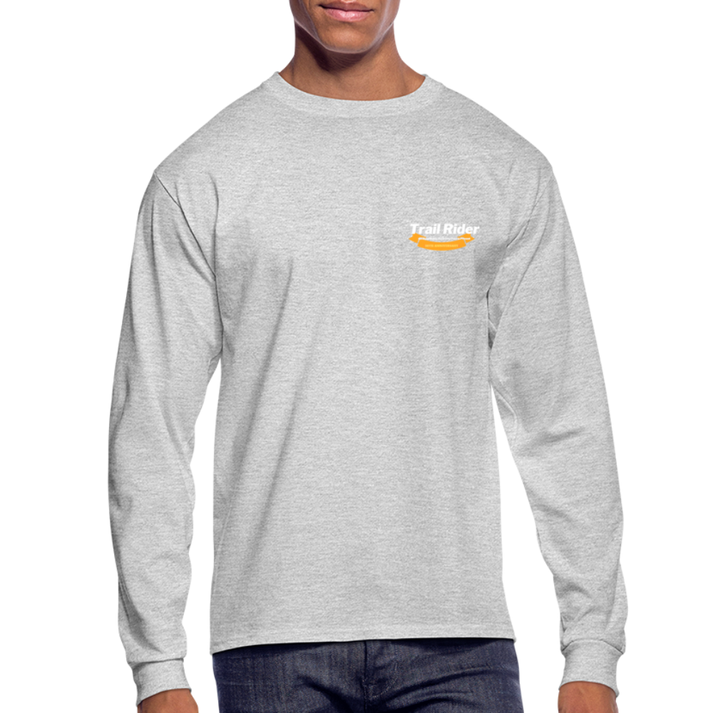 TrailRider 50th Anniversary- Men's Long Sleeve T-Shirt(fruit of the loom brand) - heather gray