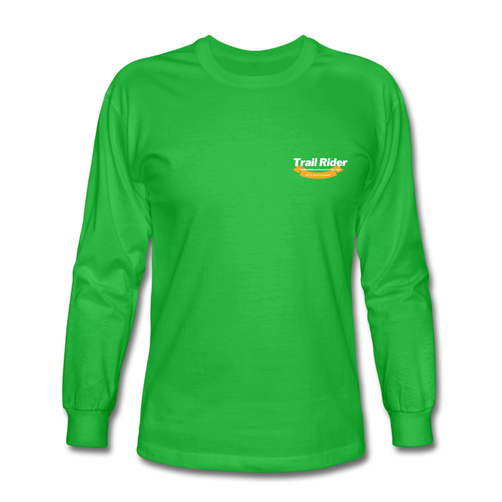 TrailRider 50th Anniversary- Men's Long Sleeve T-Shirt(fruit of the loom brand) - bright green