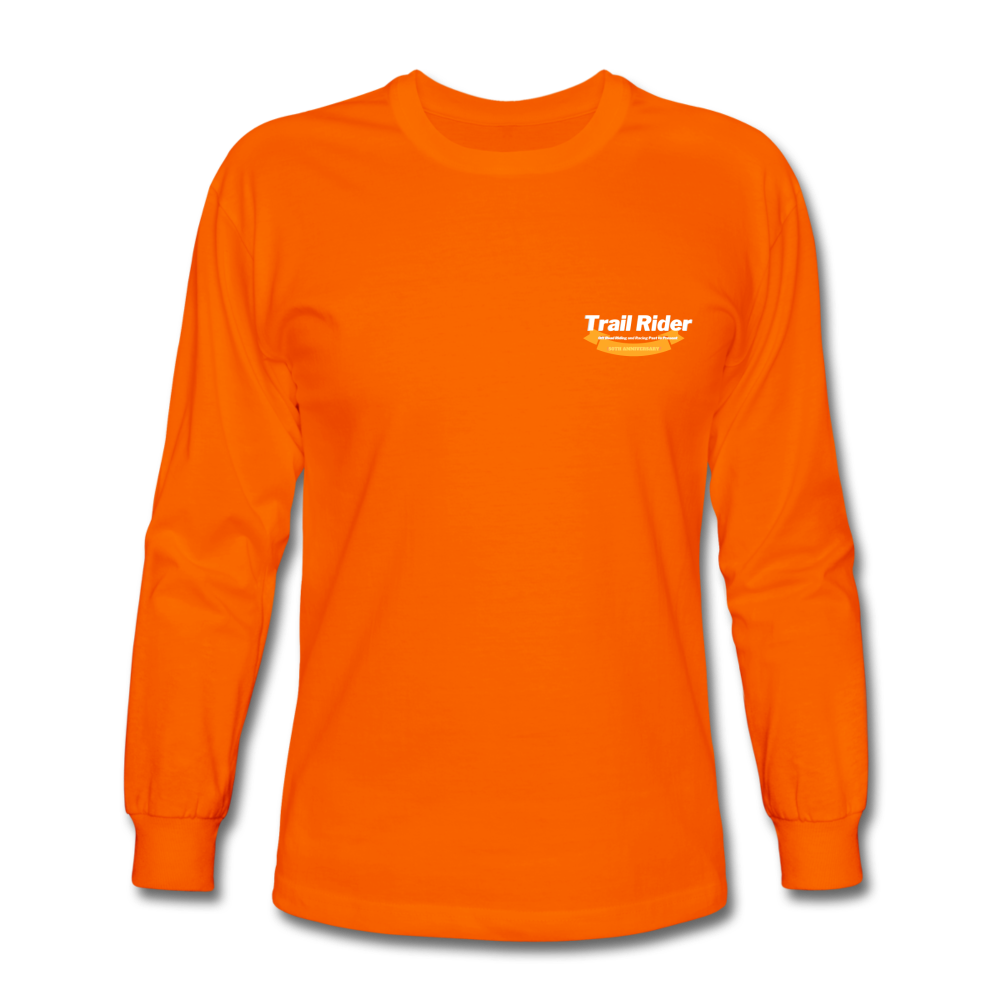 TrailRider 50th Anniversary- Men's Long Sleeve T-Shirt(fruit of the loom brand) - orange