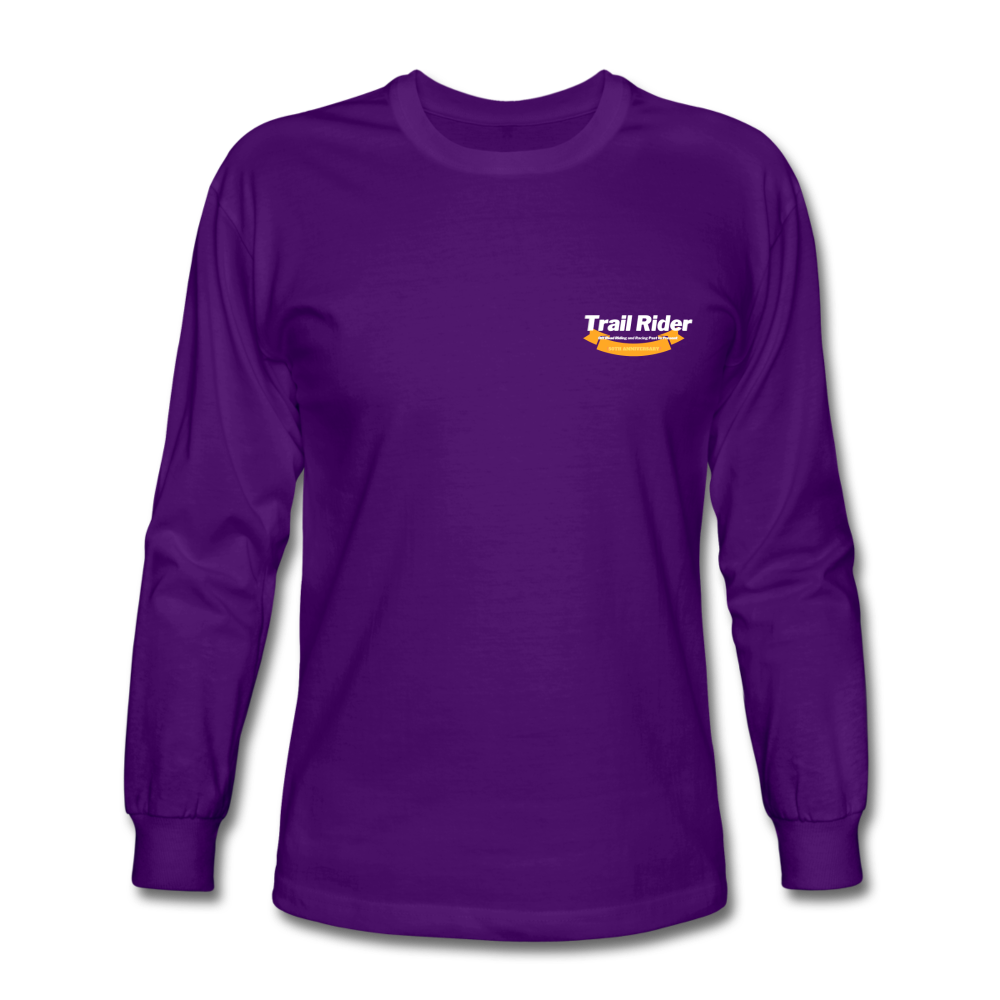 TrailRider 50th Anniversary- Men's Long Sleeve T-Shirt(fruit of the loom brand) - purple