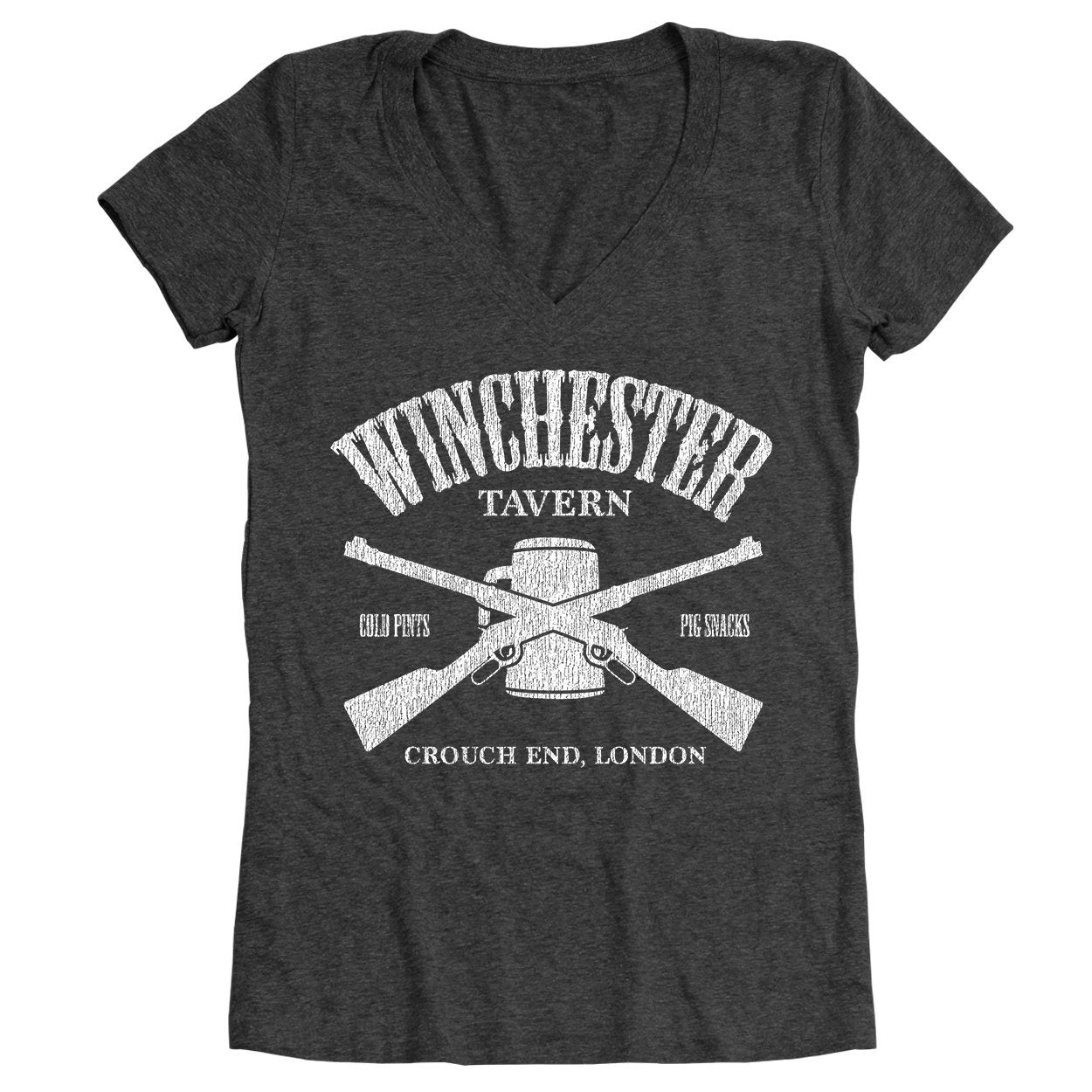 Winchester Tavern Women's Relaxed Fit V-Neck Tri-Blend T-Shirt